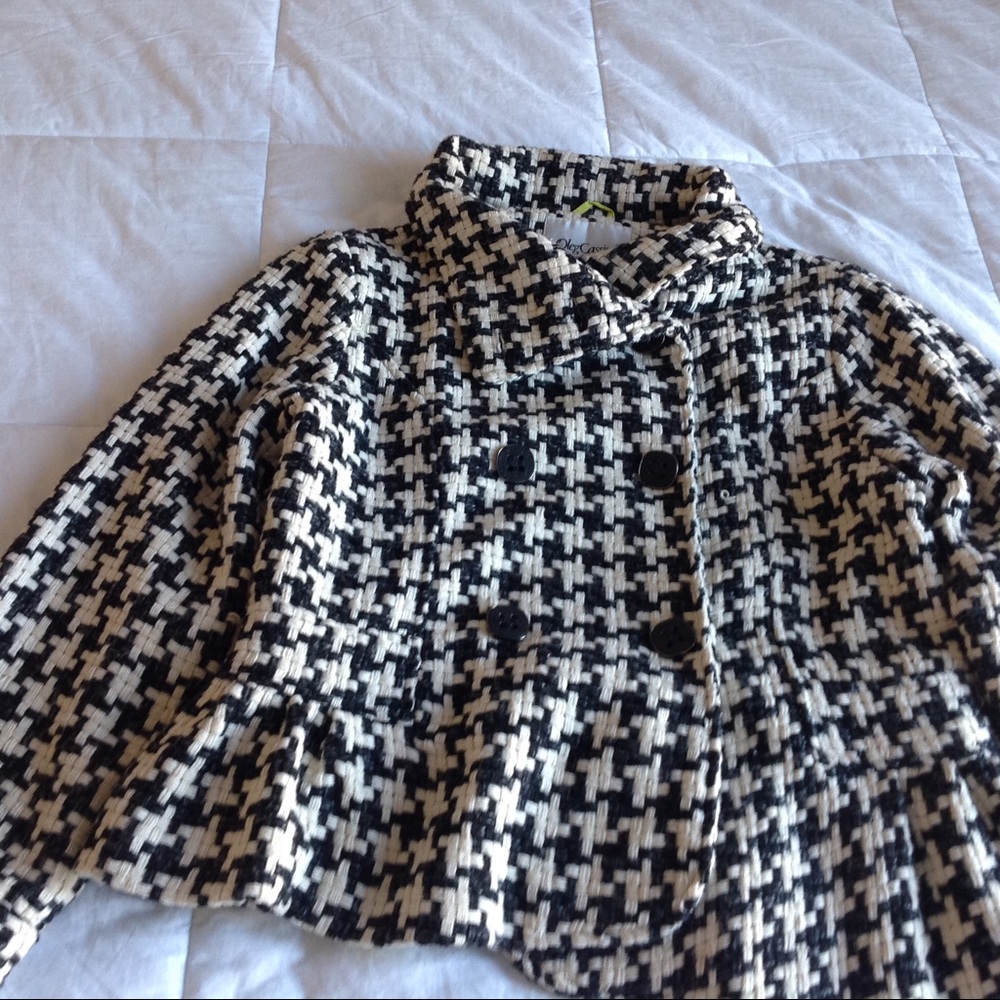 Oleg Cassini Black and White Blazer